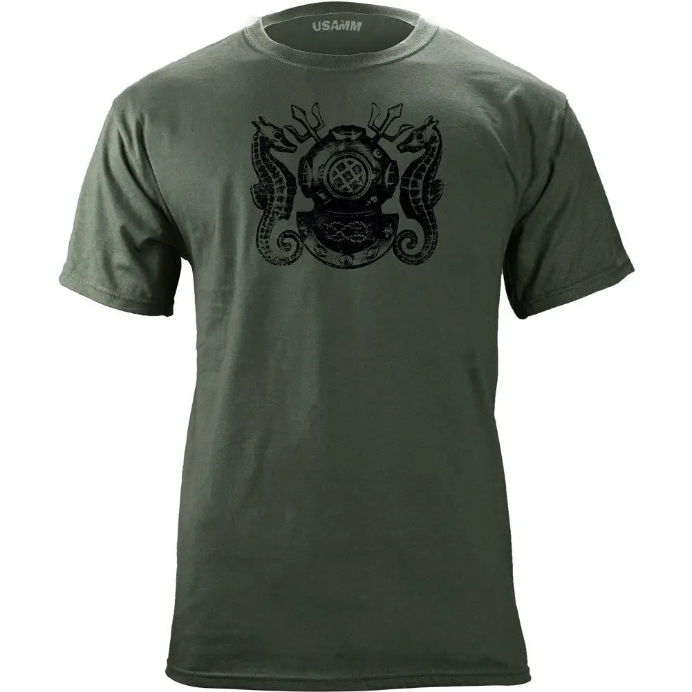 Vintage Army Diver Master Badge Subdued Veteran T-Shirt. Summer Cotton O-Neck Short Sleeve Mens T Shirt New S-3XL