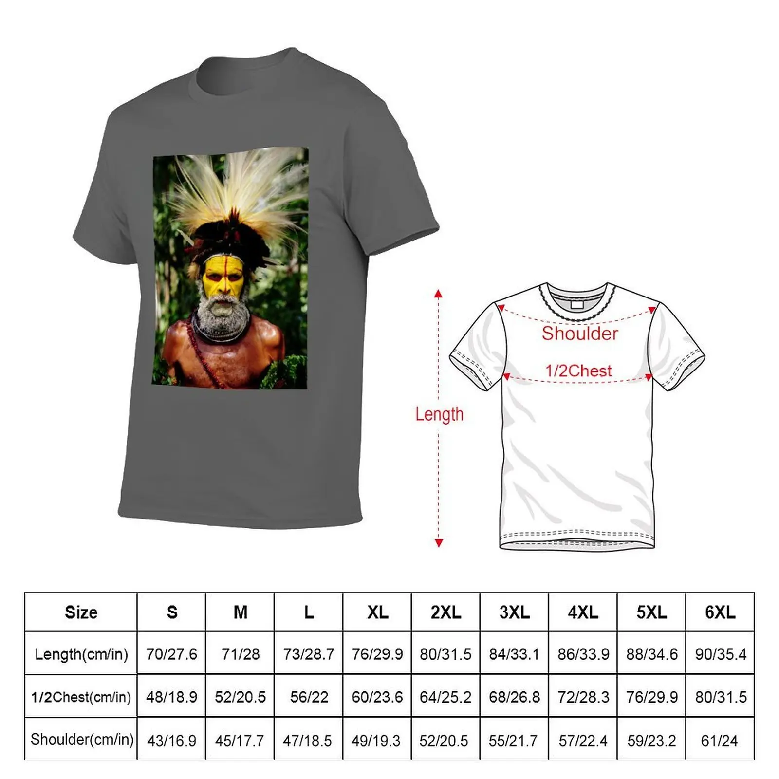 Papua New Guinea Trek Art Photo T-Shirt man graphic t shirt black cotton t-shirt plain for man package T-Shirt