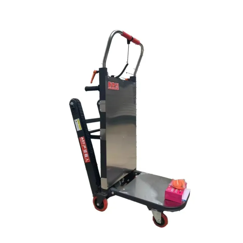 

Best-salling Electric Stair Climbing Machine 400KG Crawler Type Foldable Steel Platform Lift Move Handing Transport Tool Trolley