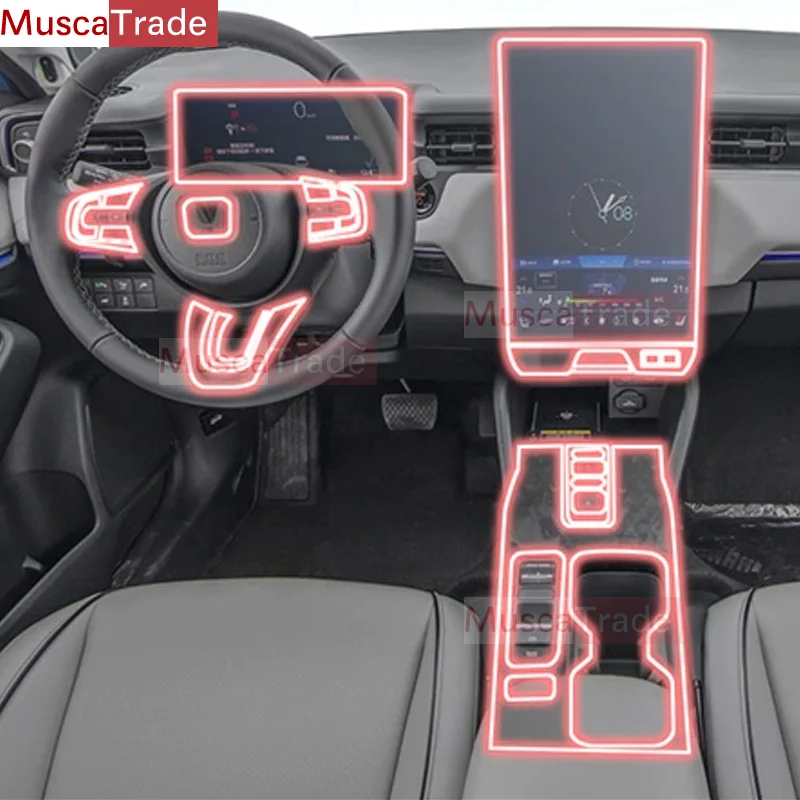 For Honda eNS1 eNP1 2022-2023 Car Interior Film Dashboard piano board Shift center console Anti-scratch transparent TPU PPF Film