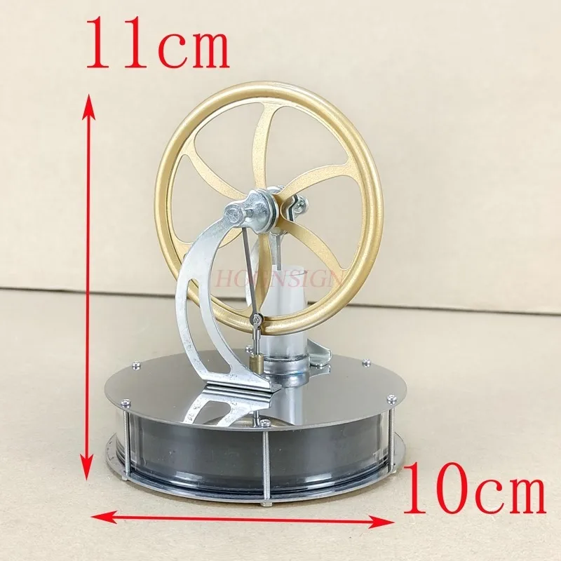 Low Temperature Mini Air Stirling Engine Motor Model Heat Steam Arrival Stainless Steel Education Toy Science Experiment Kit