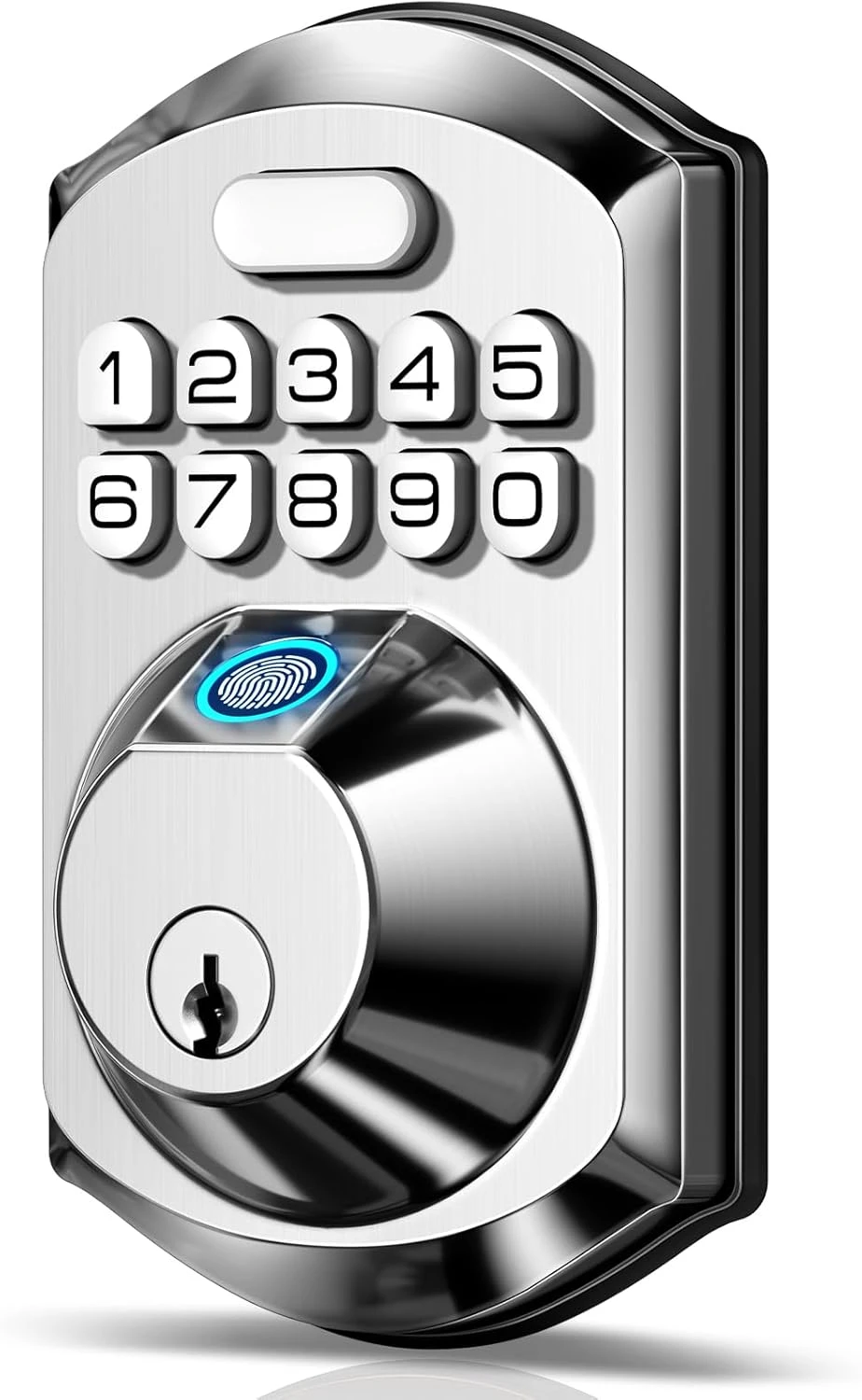 กุญแจล็อคประตู-ปุ่มกดอิเล็กทรอนิกส์แบบ Deadbolt-สมาร์ทสำหรับประตูหน้า-ประตูพร้อมรหัส