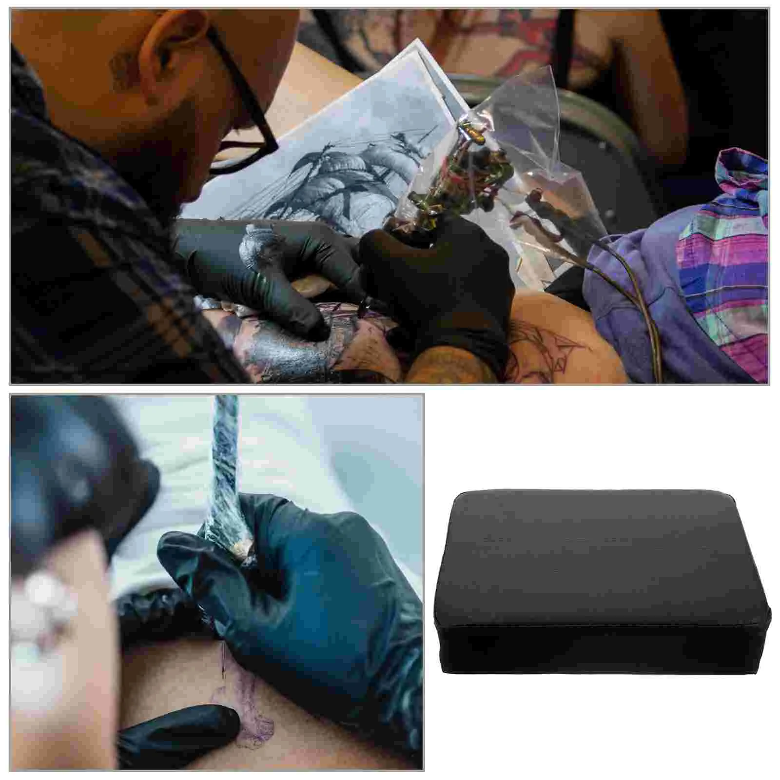 Panel de reposabrazos grande para tatuaje, almohadilla para tapete, herramienta de salón de mano giratoria resistente