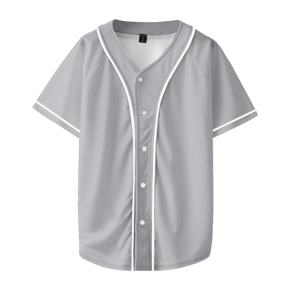 Magliette da Baseball grigie giacca Casual moda donna/uomo estiva