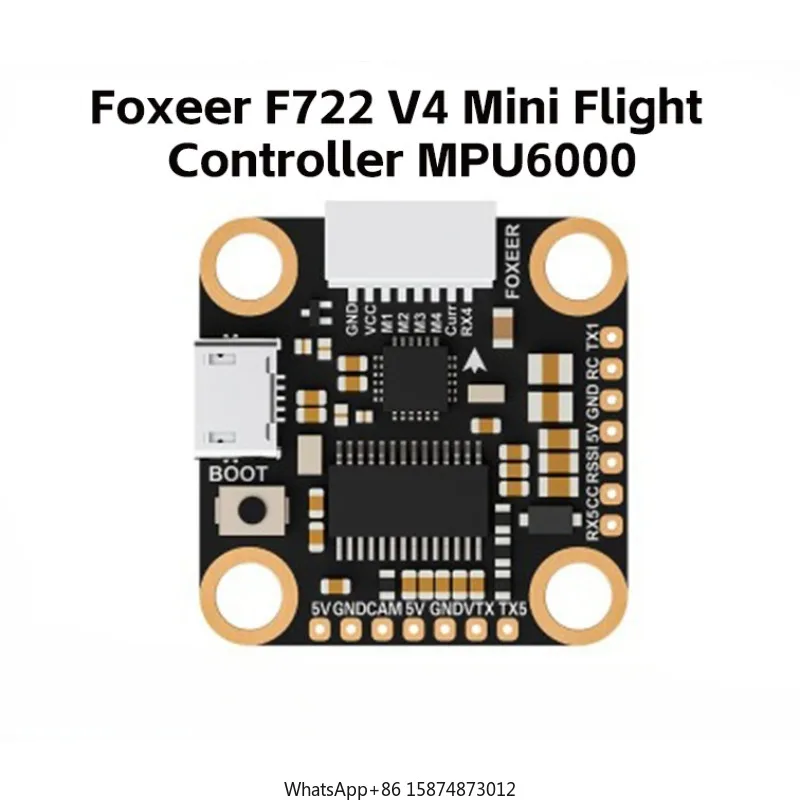 Foxeer F722 V4 Mini MPU6000 5V BEC OSD BlackBox Fli ght Controller 20X20mm 2-6S LIPO for FPV Dr ones Freestyle DIY Parts