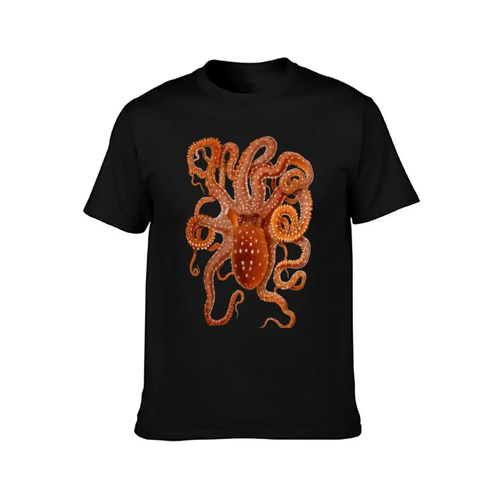 Vintage Octopus T-Shirt funny meme t-shirts anime stuff sweat vintage graphic tee mens shirts graphic tee