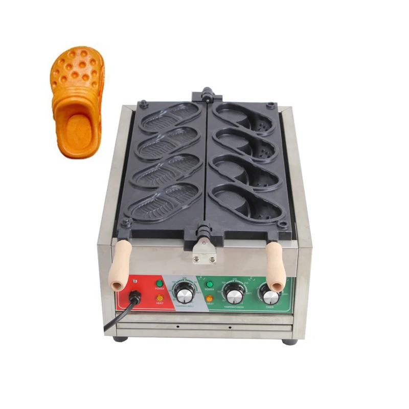 New Design Commercial Waffle Maker Mini Crocs Waffle Machine for Sale