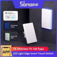 SONOFF T5 US WiFi Smart Wall Switch IR Remote Full Touch Access LED Light Multi-Sensory eWeLink Voice Control via Alexa Google