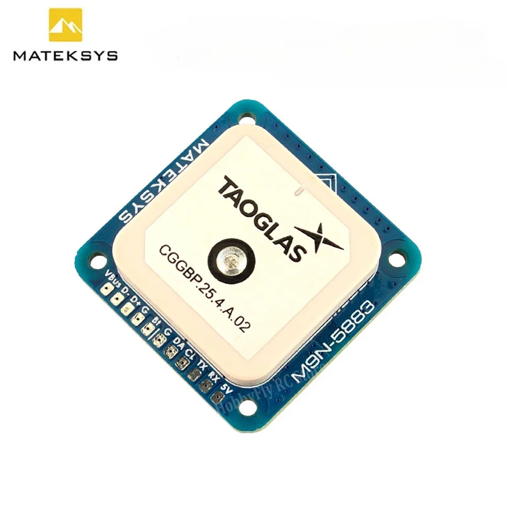 MATEKSYS M9N-5883 GPS with Compass, 25Hz NEO-M9N Multi-GNSS -167dBm Sensitivity for FPV Racing & Long Range Drone