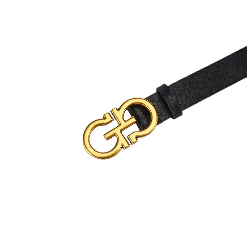 Women\'s Luxury Belt High Quality Genuine Leather Pu Mixed Strap Fashion Designer Eight Metal Buckle Waistband Y2k Accessories
