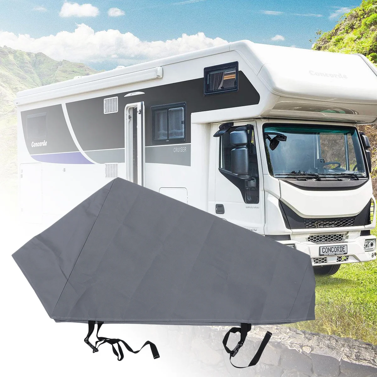 

Trailer Hitch Cover 86X66X30Cm Universal Towing Hitch Protector Waterproof Non-Woven Fabric Dust Uv Rain Snow Protection