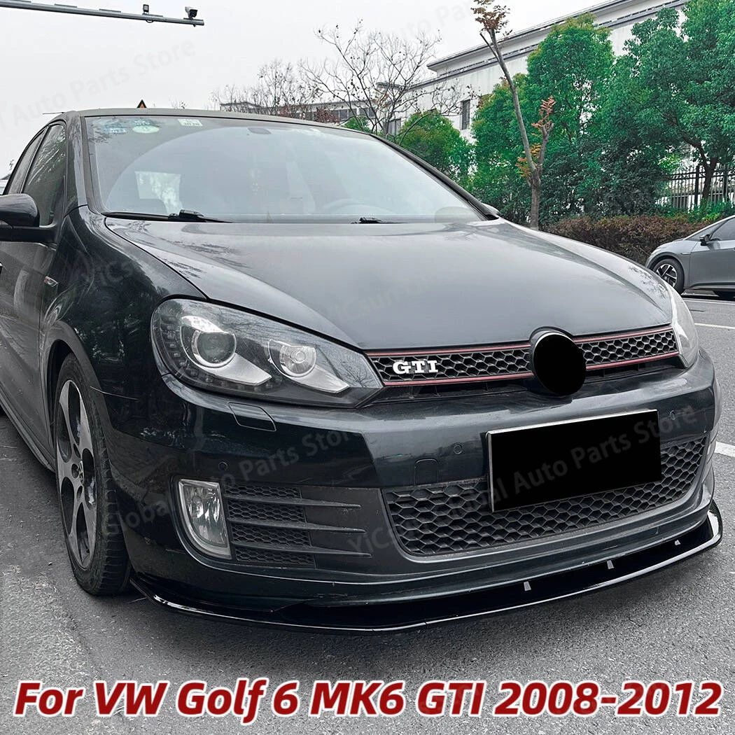 For Volkswagen Golf 6 MK6 GTI 2008-2012 Front Lip Spoiler Front Bumper Shovel Exterior Modification Car Accessories