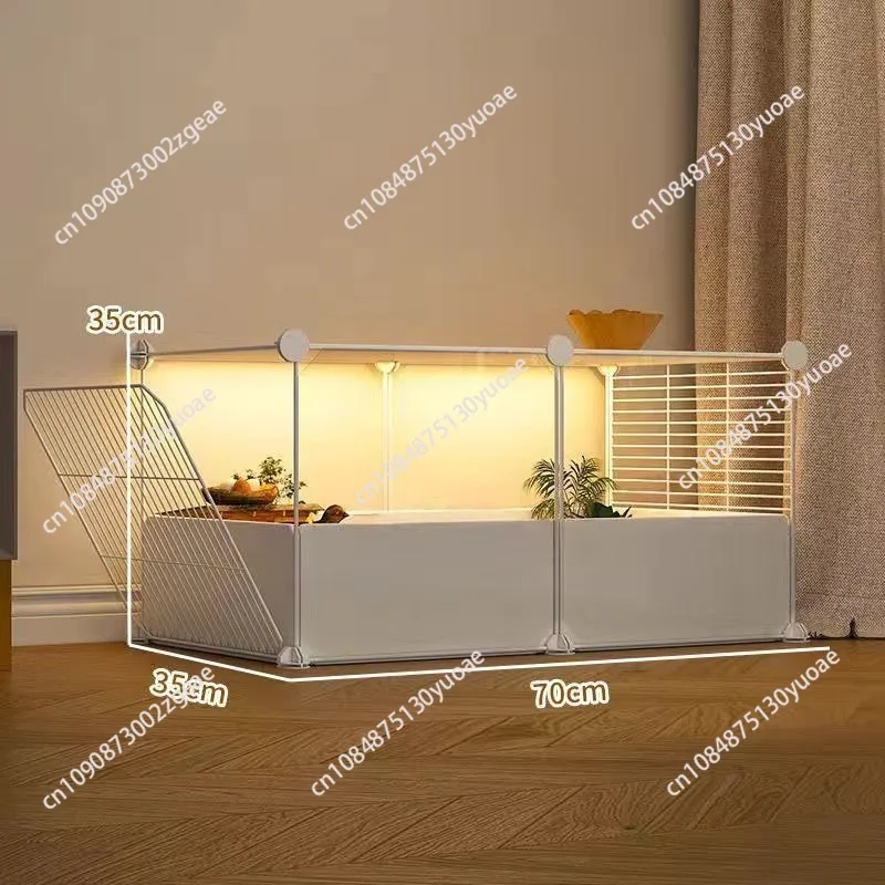 Hamster cage special household large luxury villa cheap gold silk flower branches basic hedgehog supplies breeding landscaping