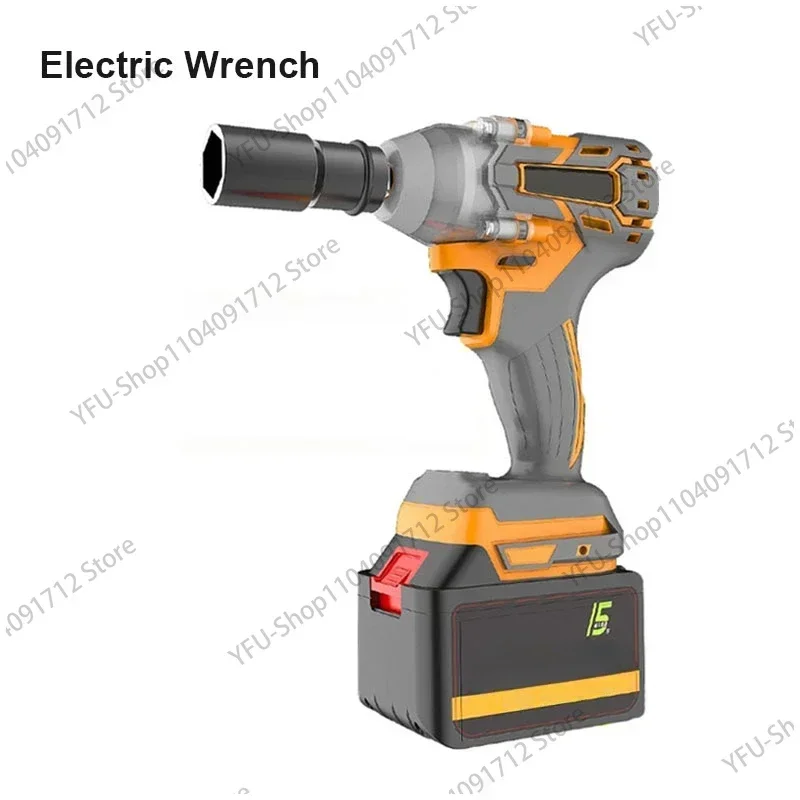 Brushless Electric Impact Wrench 980N.m Portable Cordless  Charging Car Repair Power Tools