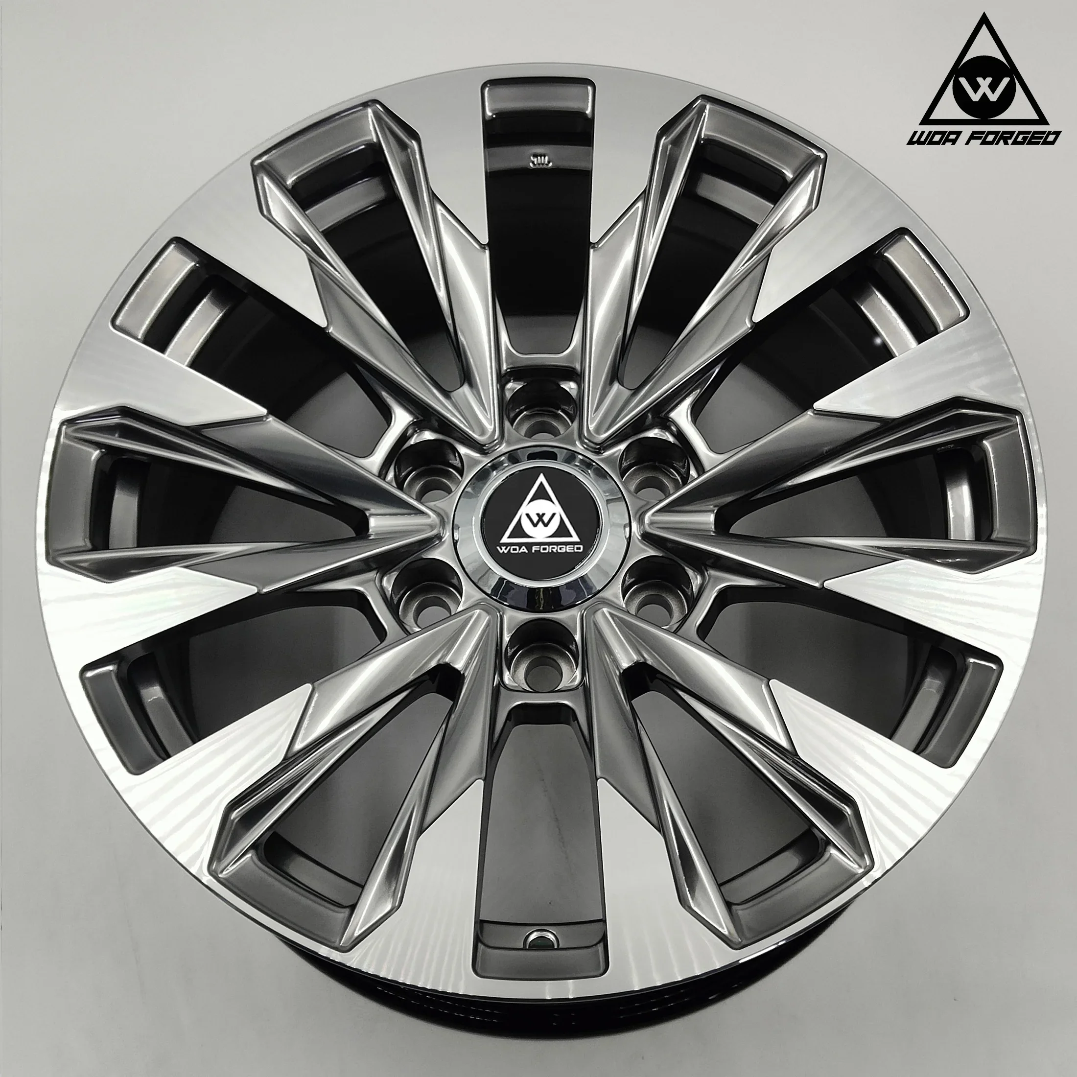 تصميم إطارات رياضية جديدة مخصصة متعددة القضبان مقاس 19 20 21 بوصة مع 6 فتحات لسيارة لاند كروزر برادو تاكوما ثاندرا سيكو #5