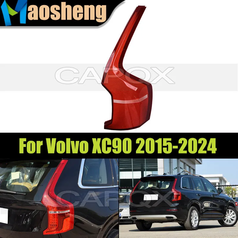 Rear Bumper Taillight Cover Shell For Volvo XC90 2015 2016 2017 2018 2019 2020 2021 2022 2023 2024 Tail Lamp Cover