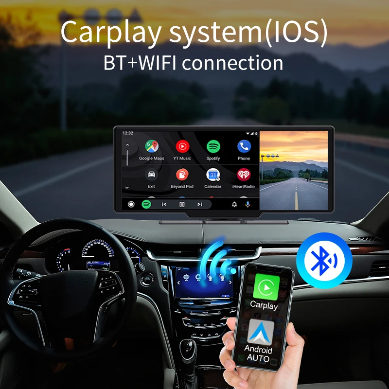 11.4 Inch Android 14.0 4G Dash Cam 4+64G ADAS 5G WiFi Car DVR GPS BT FM 24H Parking Monitor Rearview Mirror Video Recorder