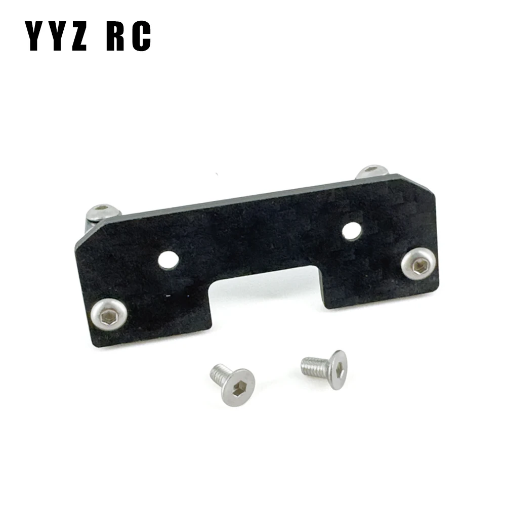 Servo Mount Carbon Plate Metal For Axial Scx10 Upgrade Parts Remote Control Rc Crawler Car Accessories 1/10 Scale