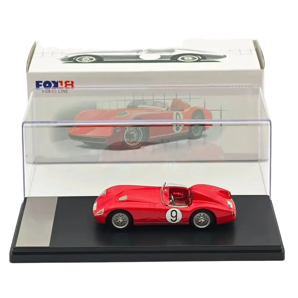 

FOX18 1:43 1100 OHC Winner #9 1958 Red Resin Model Car Miniature Limited Edition Collection Auto Gift Toy Vehicle Models
