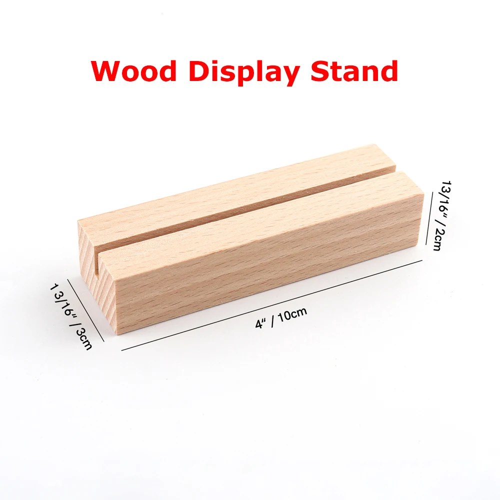 

1pc Wood Display Stand Desk Calendar Base Picture Business Card Holder Name Memo Clips Office Desk Organizer for Desktop Decor