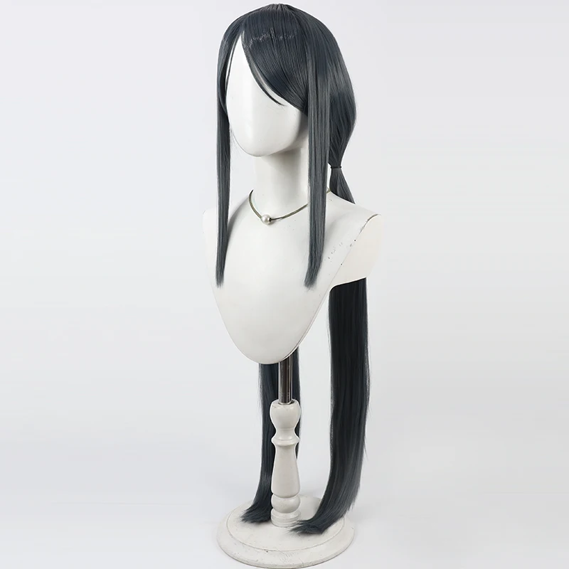 Exia Cosplay Wig Nikke Goddess of Victory 80cm Long Synthetic Hair Heat Resistant Halloween Role Play Party Carnival + Wig Cap view 4