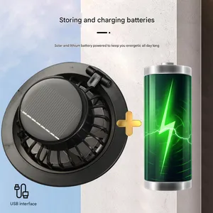 Hombres Mujeres Al aire libre Borre ancho Sol Sol con ventilador solar Protección ultravioleta de pesca de senderismo 8 Mejor sombrero de ventas de fanáticos - №6