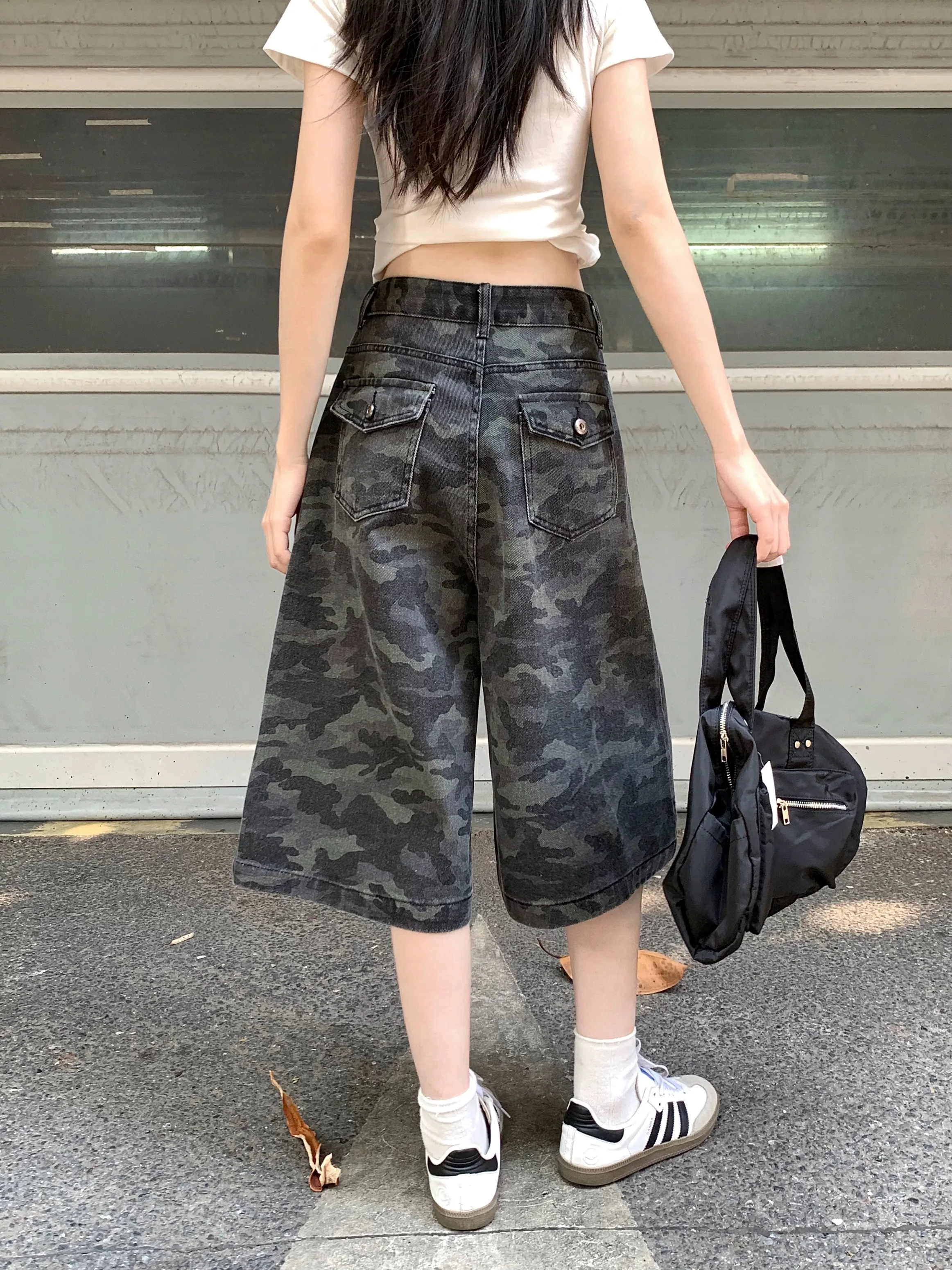 Y2k americano retro verão cintura alta mulher jeans moda solta magro casual jeans feminino simples básico chicly calças cortadas feminino