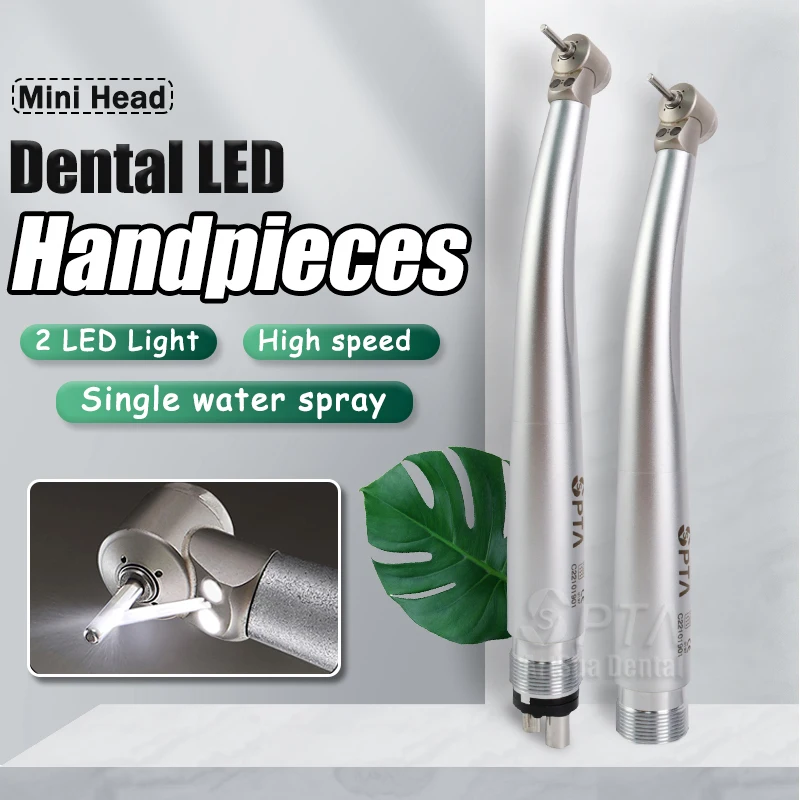 

Air Turbine Mini Head LED Dental High Speed Handpiece With Double Lamps Handpiece Medical Supplies For Children Dentist Tool