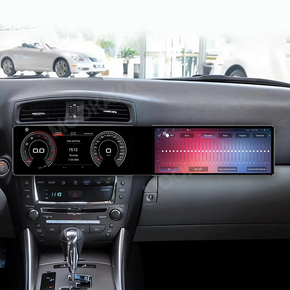 Qualcomm Android 13 Radio For Lexus IS 250 2006-2010 Dual Screen GPS Multimedia Navigation Stereo Receiver player IPS Head Unit