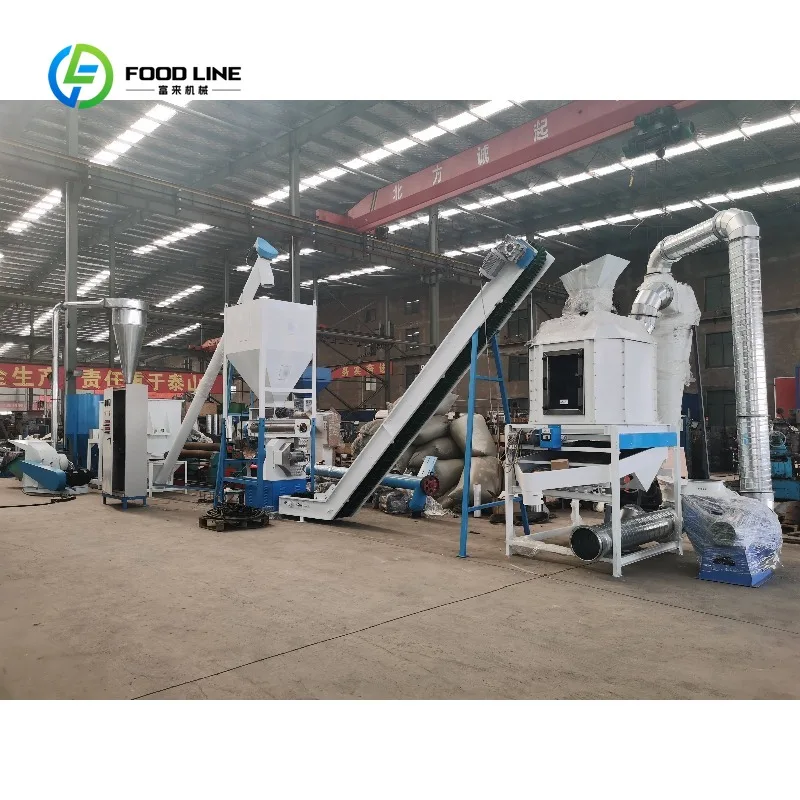 Customized Feed Processing Line for Cow Pig Chicken Automated Animal Production Farm Use Efficient Complete System For Sale