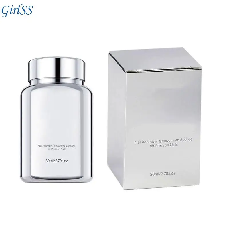 Removedor adesivo para unhas, solução imersão suave para prensar unhas e pontas T4MB