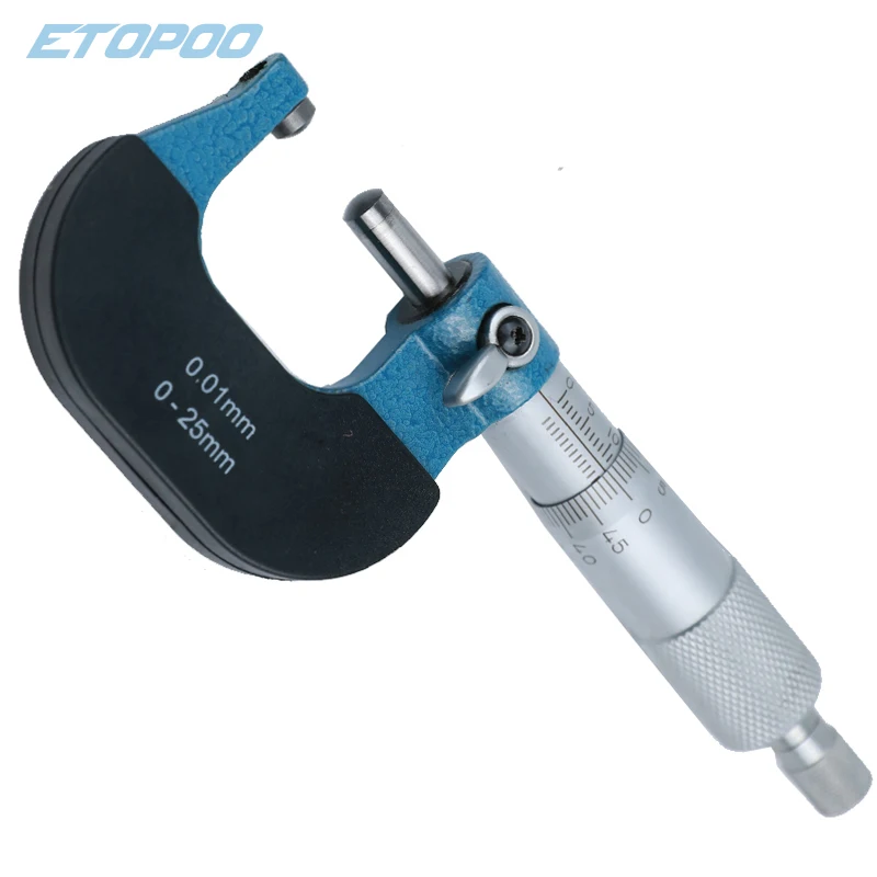 0-25MM Ball head waist drum cylindrical single double round head mechanical wall thickness micrometer