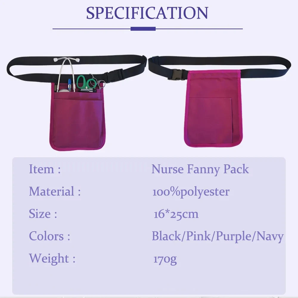 Nurse Organizer Belt Waist Bag Pouch Case For Medical Scissors Care Kit Tool Fanny Pack Borse Waist Packs Nurse Pack Tools Kit