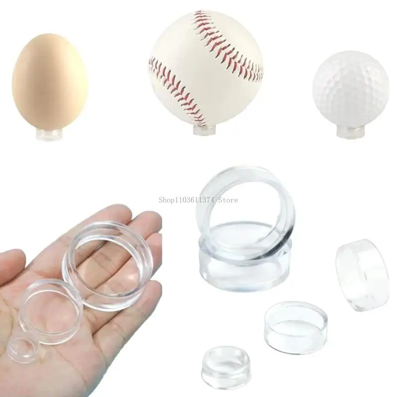  16Pcs Baseball Stands Round Display Stand Sphere Stand for Baseball Tennis