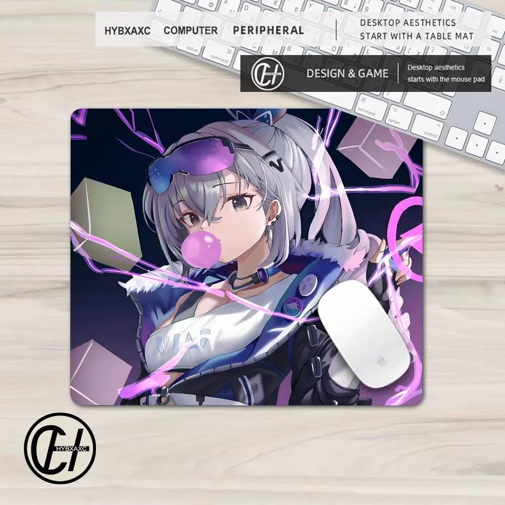 H-Honkai Star Rail Silver Wolf Mouse Pad XS Small Mousepad For PC Gamer Desktop Decoration Office Mouse Mat Deskmat Rug HYBXAXC
