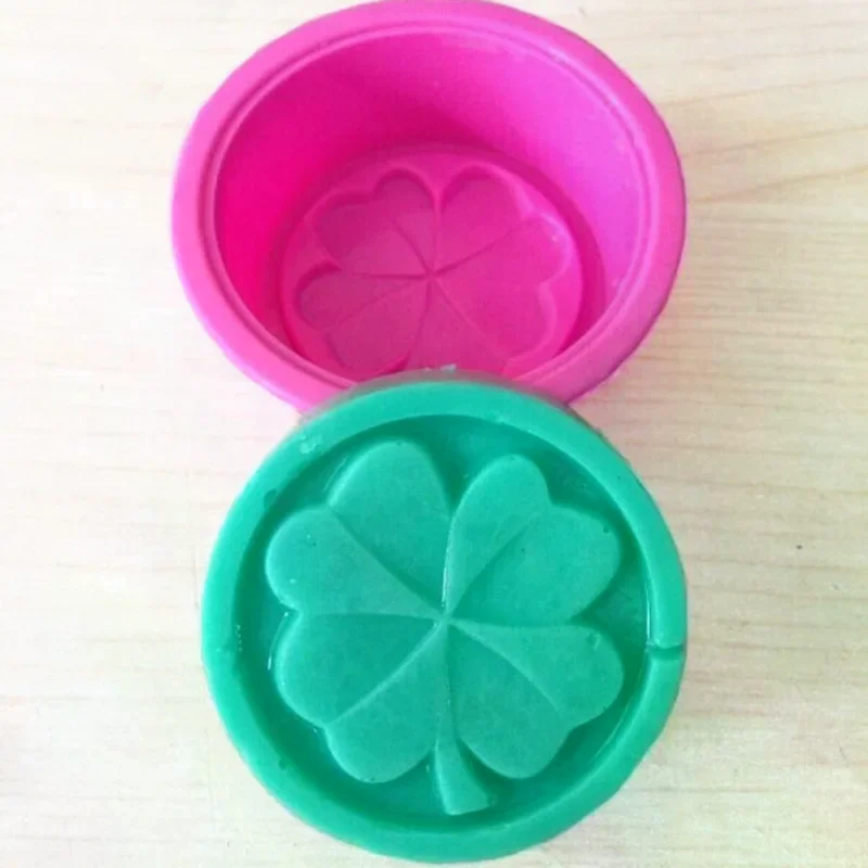 Cor aleatória 3d artesanal diy molde de silicone sabão molde fondant ferramentas de decoração do bolo fabricação de sabão