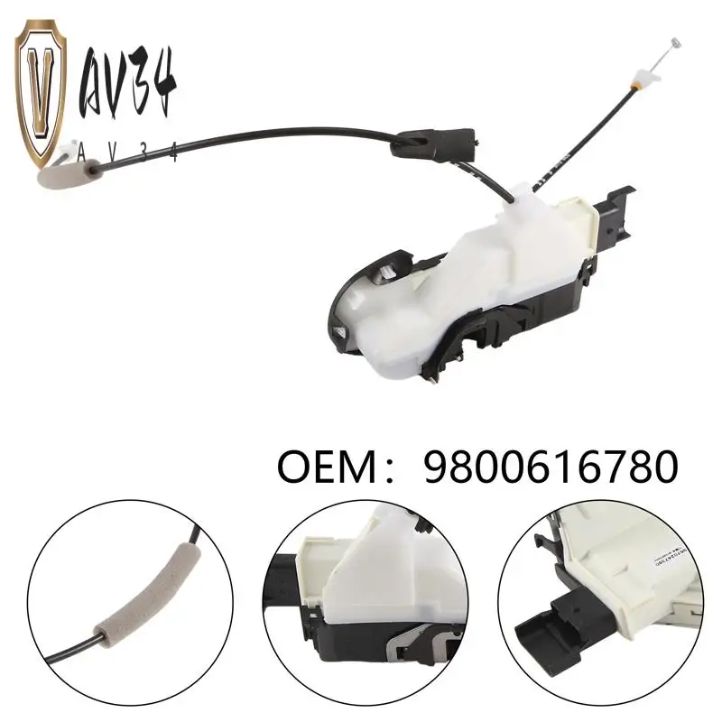 

AV34-Door Lock Block Front Door Lock 9135CG 9136FW 9800616880 9800616780 For 308Sw 408 T7