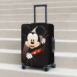 Funda de maleta de dibujos animados de Mickey Mouse, Protector de equipaje elástico para vacaciones, viaje de crucero