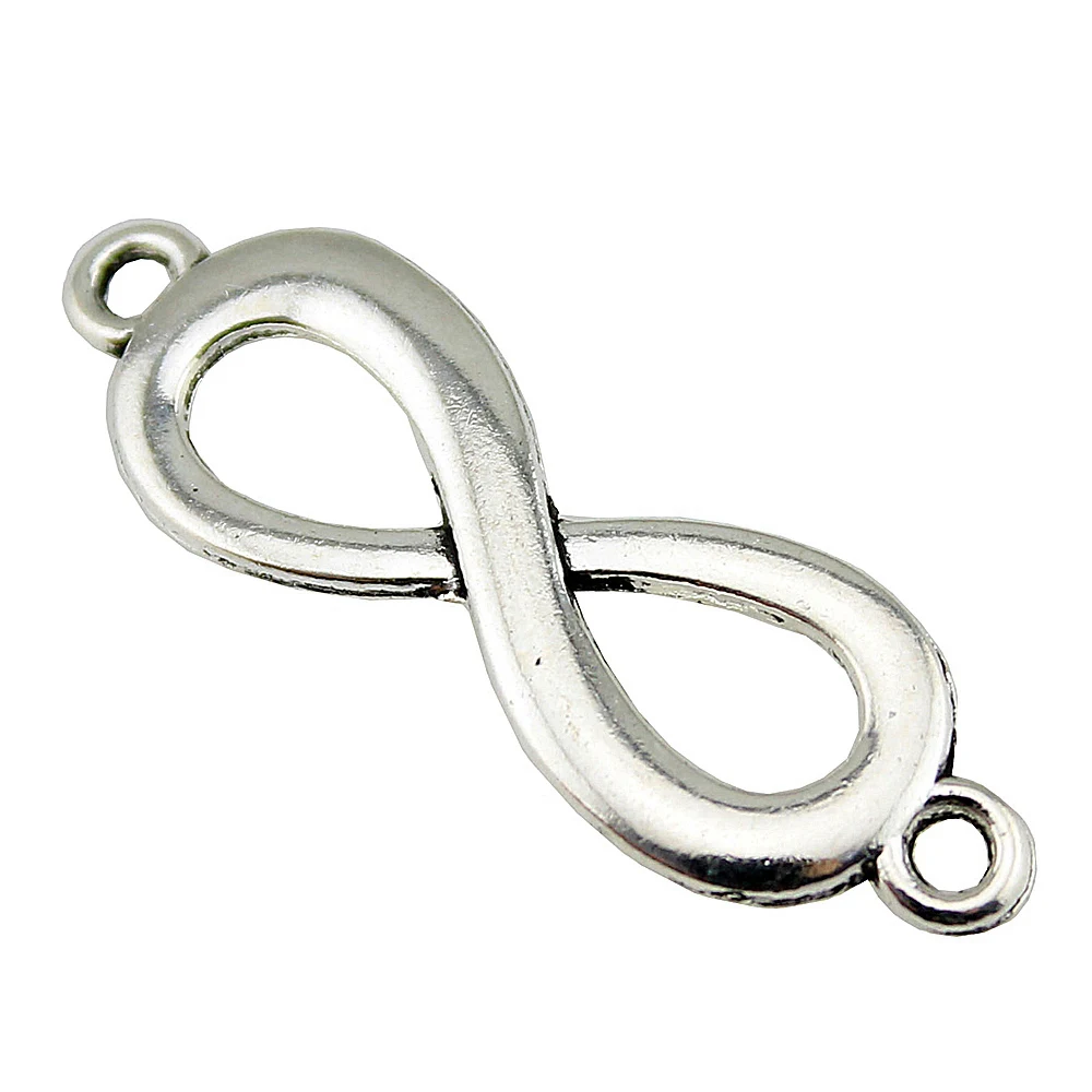 Nail Charms Infinity Symbol Connector Charms Jewellery Making Supplies 40x12mm 10pcs