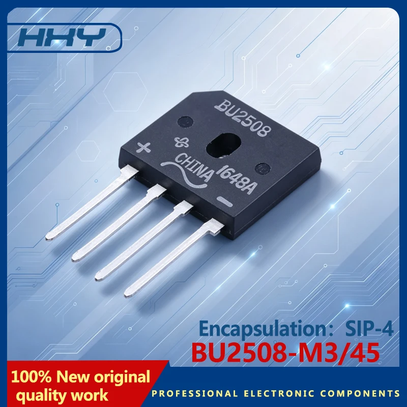 10PCS BU2508-M3/45 package SIP-4 rectifier bridge diode