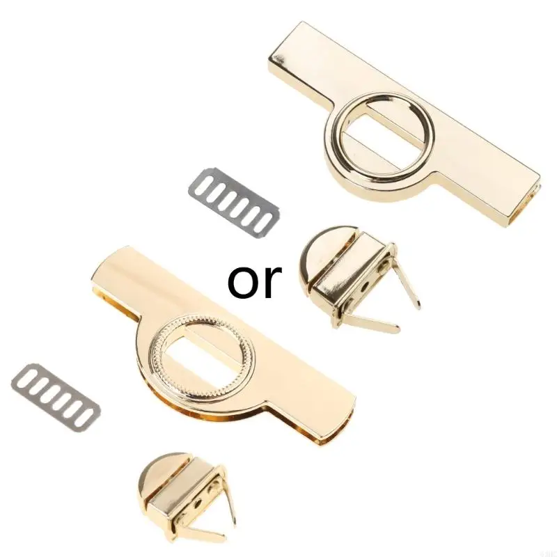 

63HC Metal Clasp Turn Lock Twist Locks for DIY Handbag Purse Craft Shoulder Bag Hardw