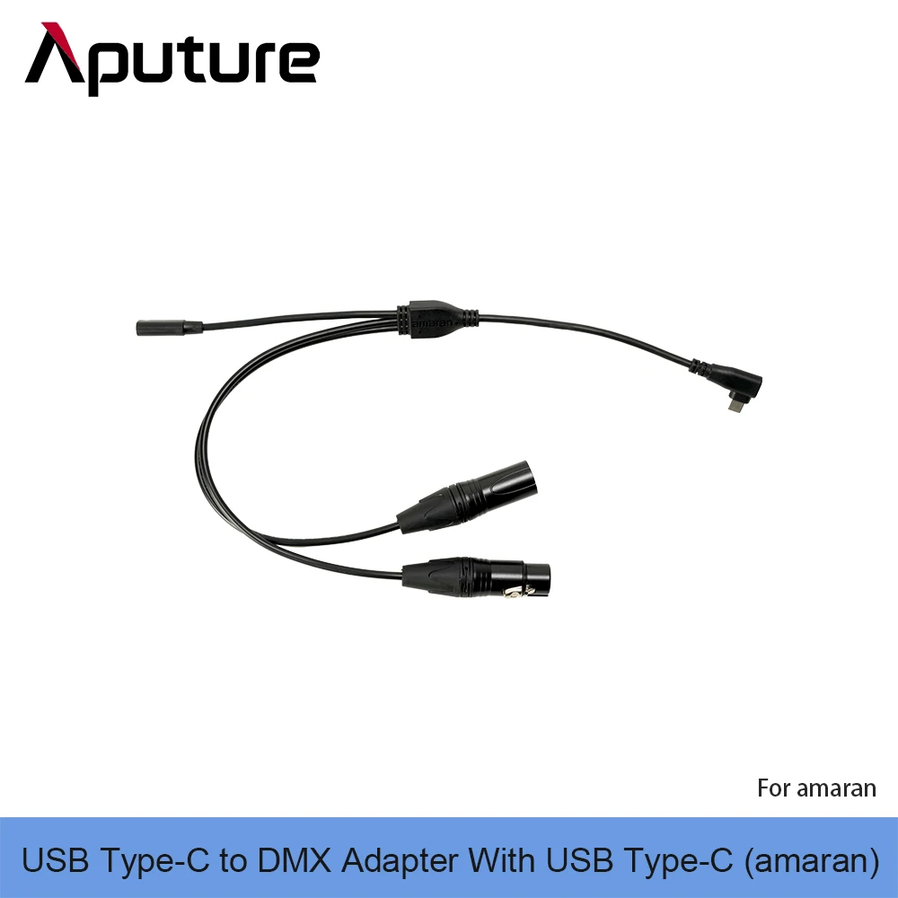 

amaran USB Type-C to DMX Adapter With USB Type-C Cable for amaran Tube Flexible Light