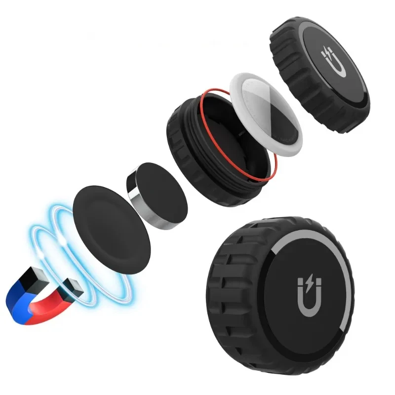 

Protable For Airtag Case Magnet Waterproof GPS Tracker Holder Air Tag Holder Magnetic Mount Hidden for Car Bike Motorcycle
