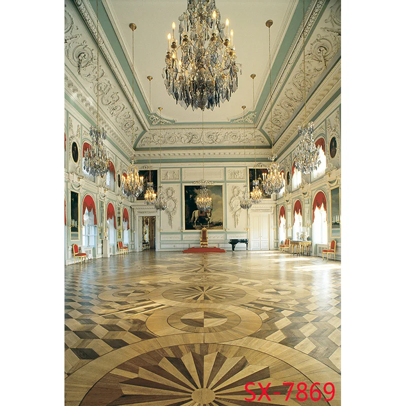 Pałac w stylu europejskim Retro klasyczna fotografia tła rekwizyty sztuka zamek architektura tło studyjne DYL-04