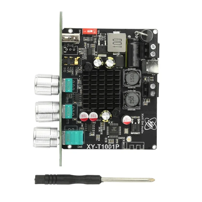 DC 12~24V Amplifier Board Mono 100W Bluetooth Music Player Volume Adjustable TWS Interconnect TPA3116 Audio Amplifier Board