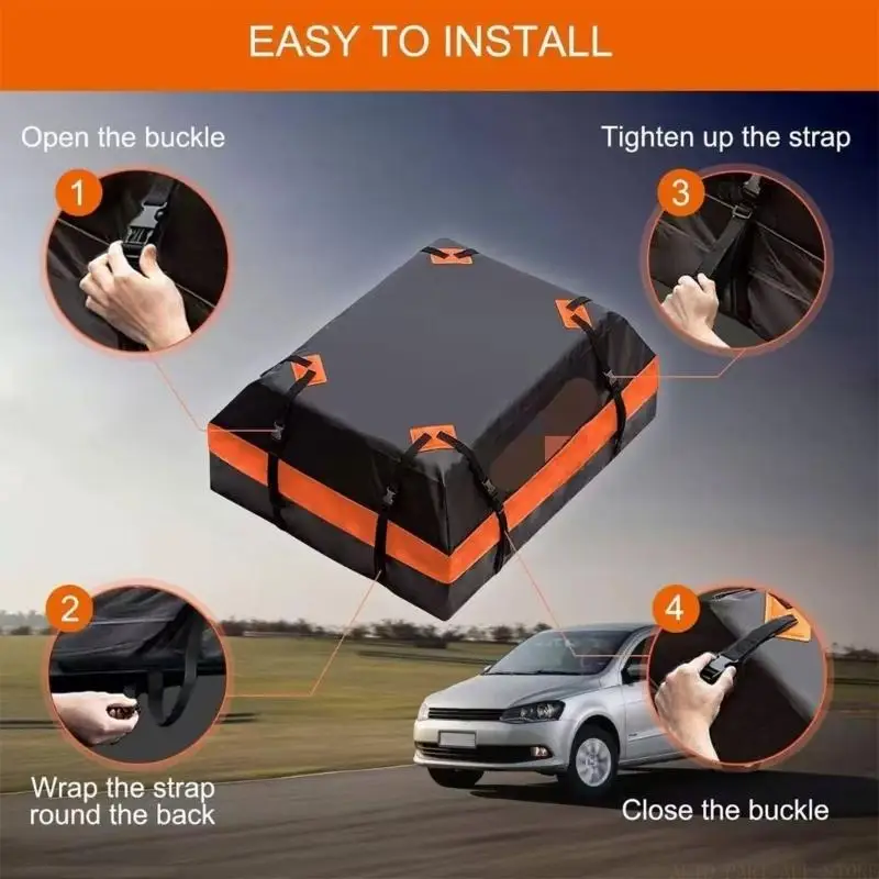 J0MA Large Vehicle Roof Top Luggage Container Weatherproof Design consistent With Most SUVs And Jeeps