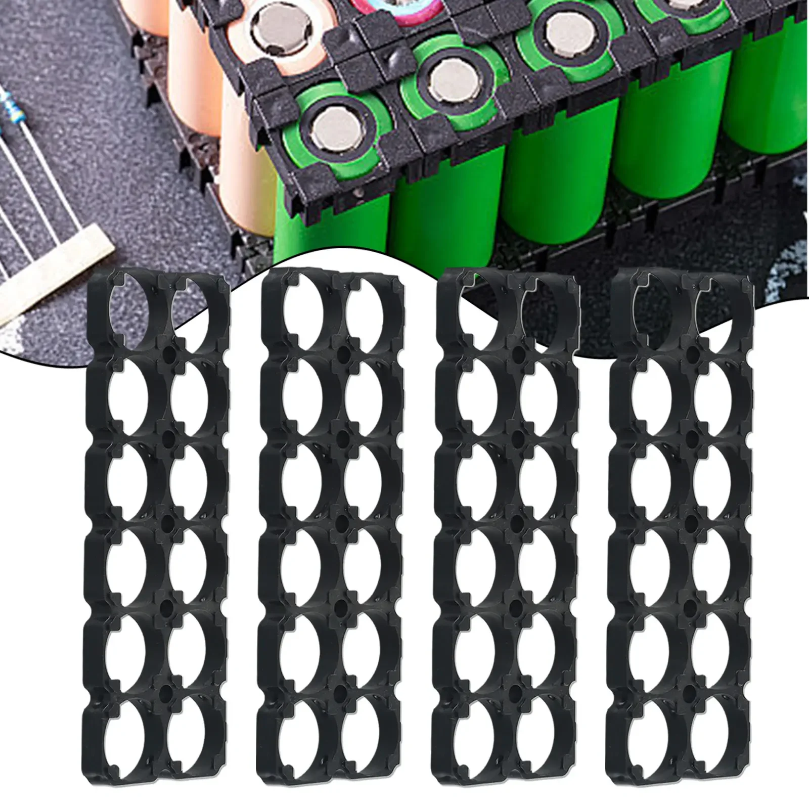 

Sturdy ABS+PC Plastic Battery Bracket Pack of 4 21700 Battery Holder Perfectly designed for your DIY battery projects