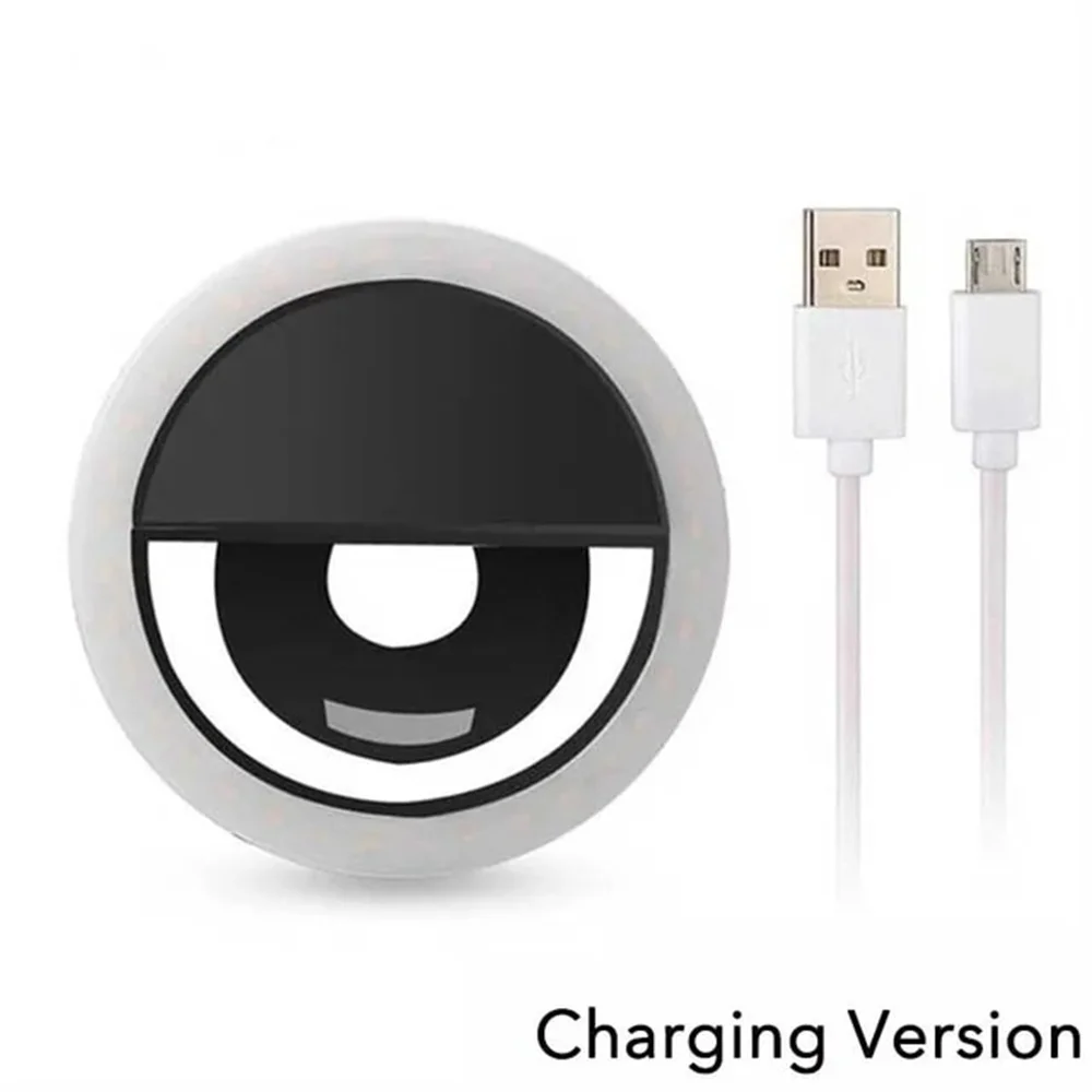 

USB Powered LED Selfie Ring Light, Portable Luminous Phone Ring Lamp for Live Streaming, Video Recording & Mobile Photography