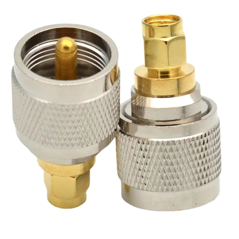 1Pcs Q9 BNC SMA To SL16 PL259 SO239 UHF Male Female Connector Tee Type 3Way Splitter Flange Coaxial Adapter Brass Fast Delivery