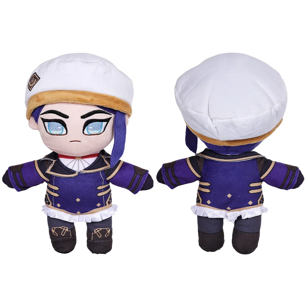 Arcane Heimerdinger Cosplay Vi Caitlyn Kiramman Cosplay Plush Plushies Game LoL Plush Soft Stuffed Mascot Birthday Xmas Gifts